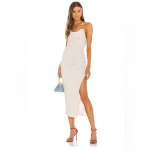 Leahla midi dress in nude. Great condition. Worn once!!! Size Small